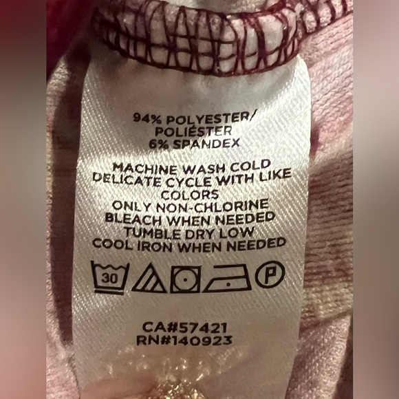 Loft Floral Velour Drawstring Hem Women's Burgundy Top Size Small - Picture 6 of 6